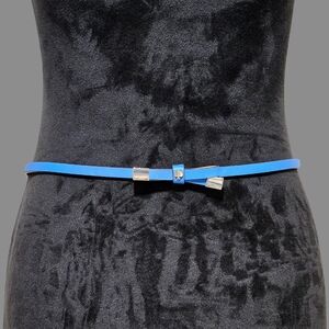 Kate Spade New York Belt Riverside Shoestring Bow Leather Vacation Minimalist